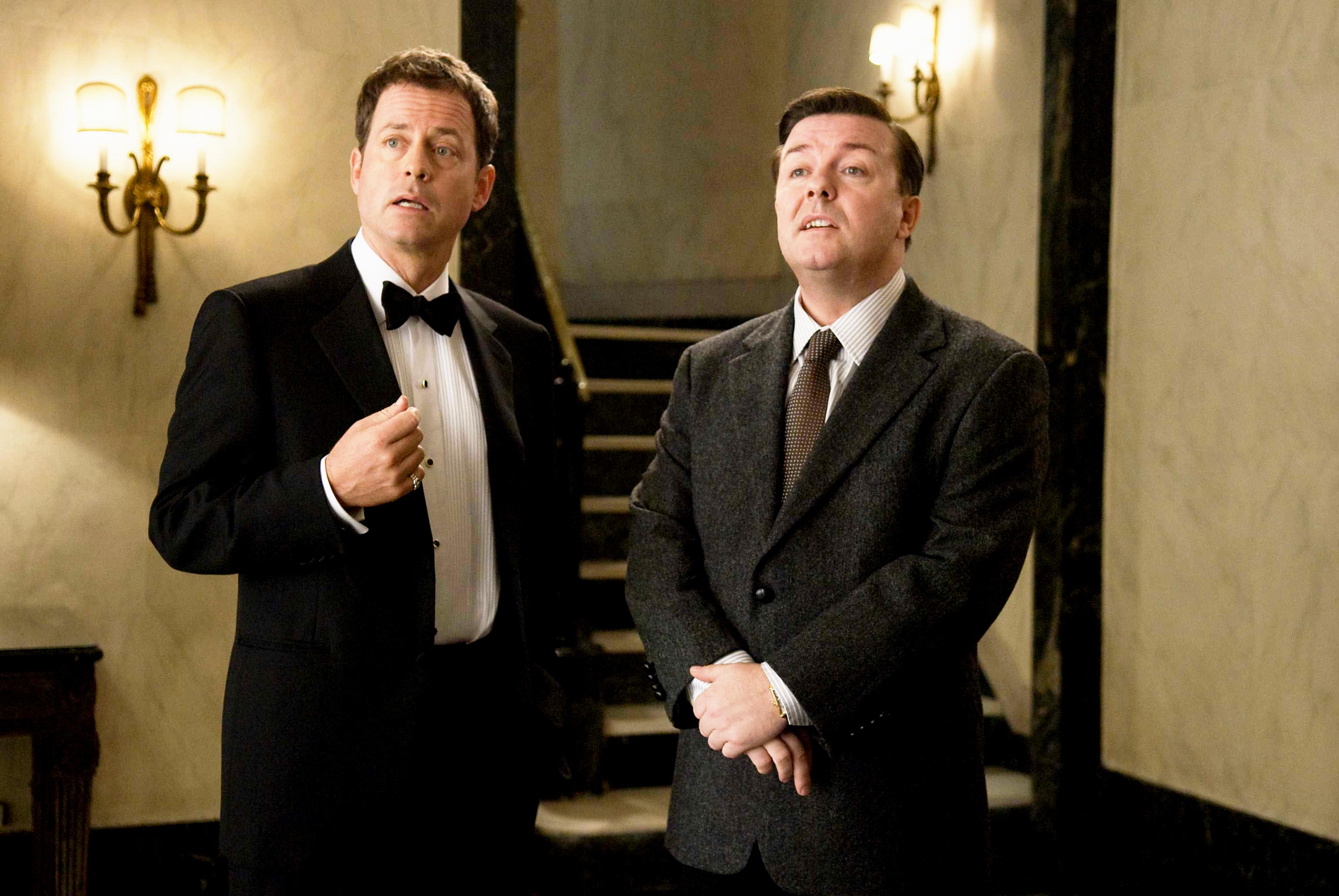 Greg Kinnear stars as Frank Herlihy and Ricky Gervais stars as Bertram Pincus in Paramount Pictures' Ghost Town (2008)