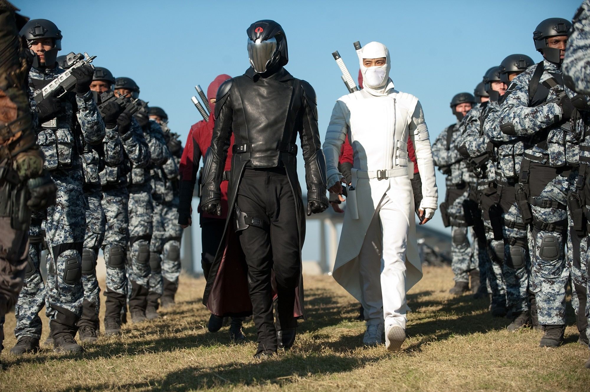 Luke Bracey stars as Cobra Commander and Byung-hun Lee stars as Storm Shadow in Paramount Pictures' G.I. Joe: Retaliation (2013)