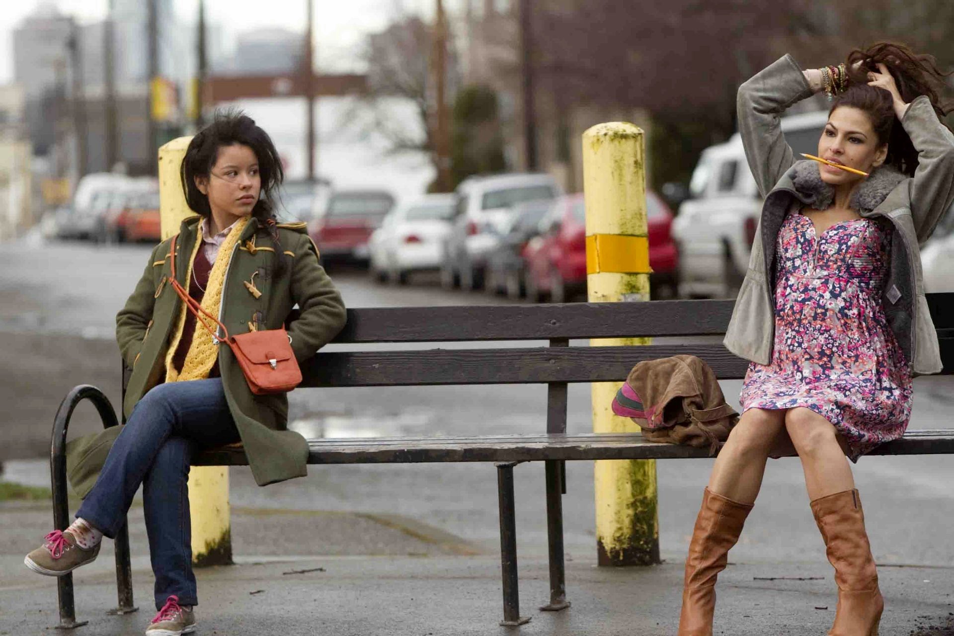 Cierra Ramirez stars as Ansiedad and Eva Mendes stars as Grace in Pantelion Films' Girl in Progress (2012). Photo credit by Bob Akester.