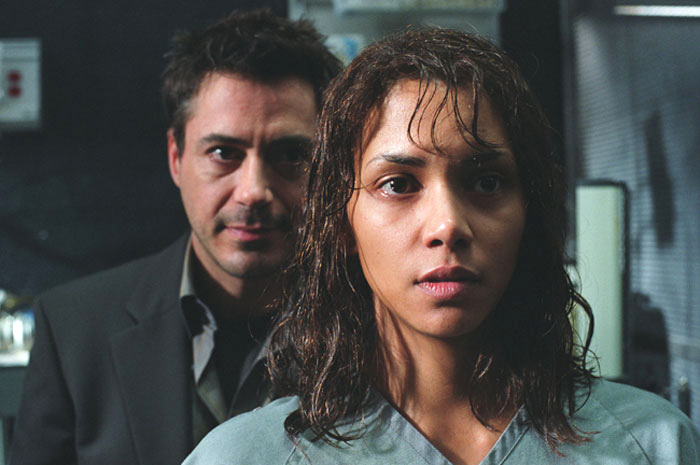 Halle Berry and Robert Downey Jr. in Warner Bros.' Gothika (2003)