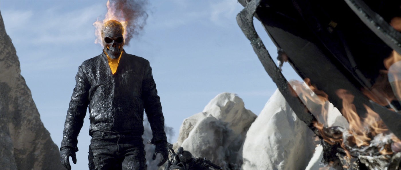 Nicolas Cage stars as Johnny Blaze/Ghost Rider in Columbia Pictures' Ghost Rider: Spirit of Vengeance (2012)