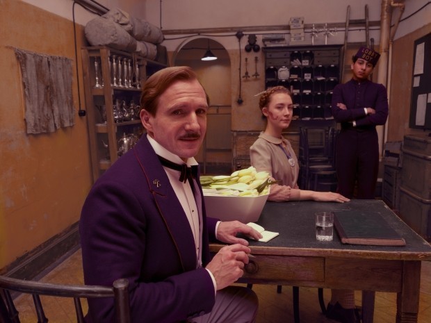Ralph Fiennes, Saoirse Ronan and Tony Revolori in Fox Searchlight Pictures' The Grand Budapest Hotel (2014)