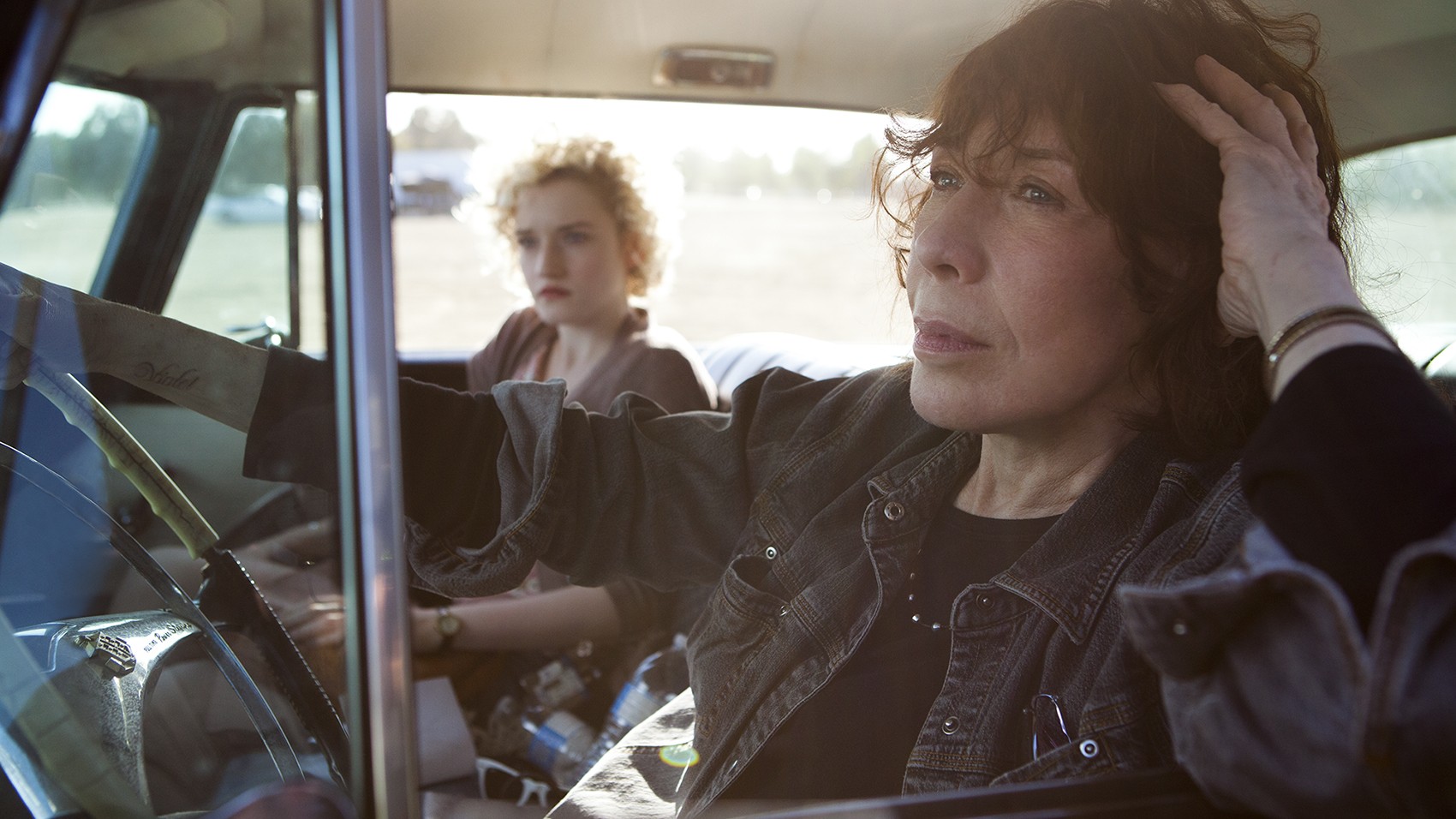 Julia Garner stars as Sage and Lily Tomlin stars as Elle Reid in Sony Pictures Classics' Grandma (2015)