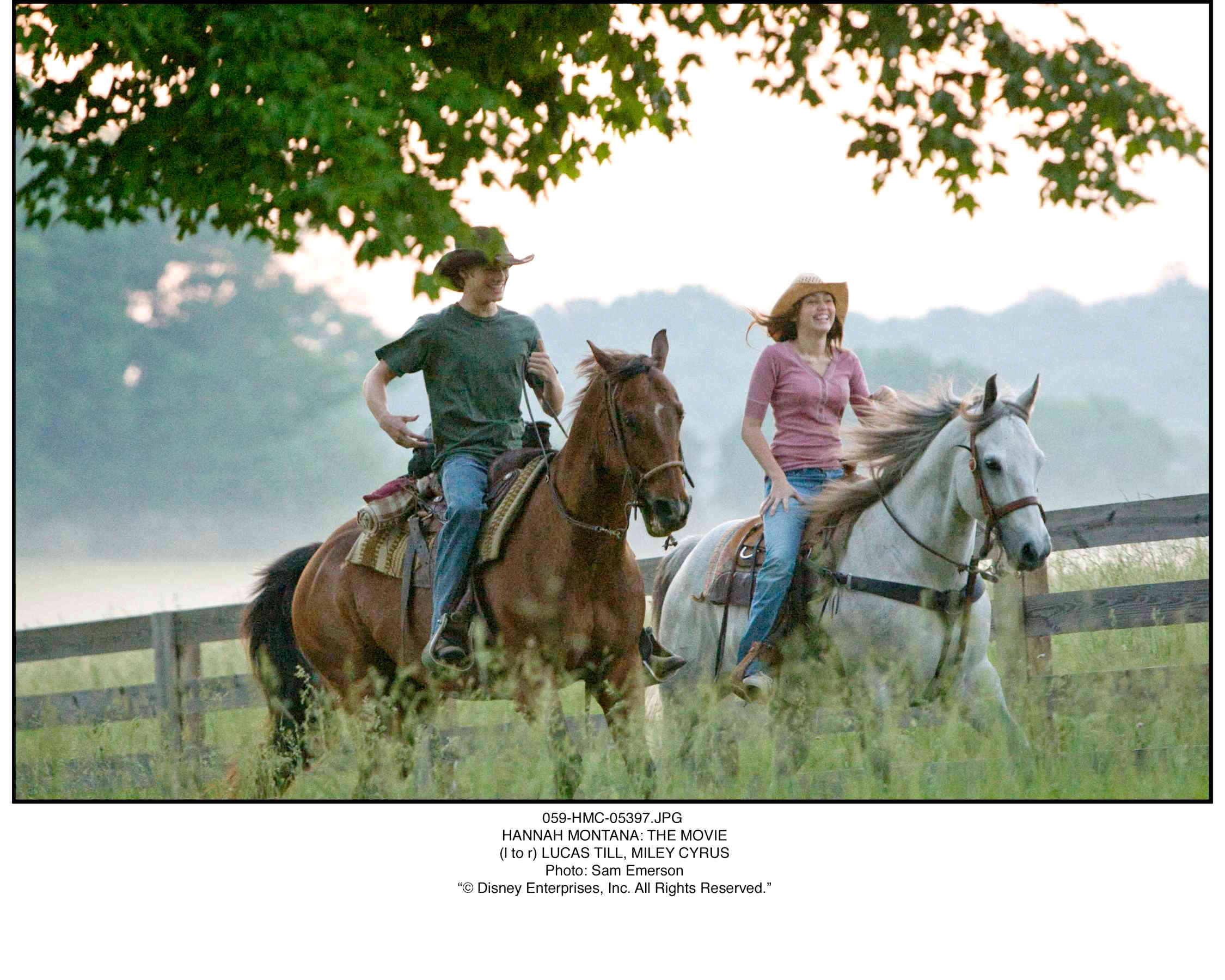 Lucas Till stars as Travis Brody and Miley Cyrus stars as Hannah Montana / Miley Stewart in Walt Disney Pictures' Hannah Montana: The Movie (2009). Photo credit by Sam Emerson.