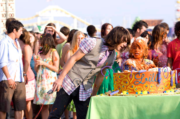 Mitchel Musso stars as Oliver Oken / Mike Standley III and Moises Arias stars as Rico in Walt Disney Pictures' Hannah Montana: The Movie (2009). Photo credit by Sam Emerson.