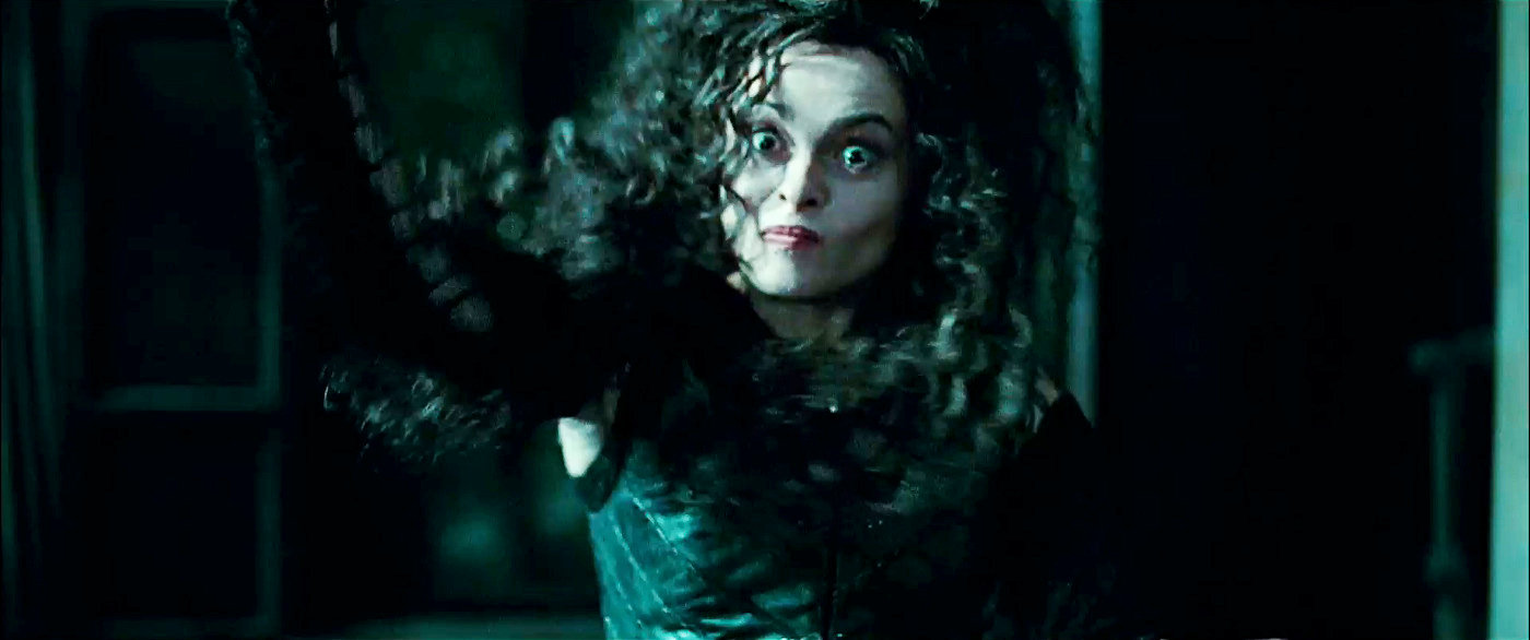 Helena Bonham Carter stras as Bellatrix Lestrange in Warner Bros. Pictures' Harry Potter and the Deathly Hallows: Part I (2010)