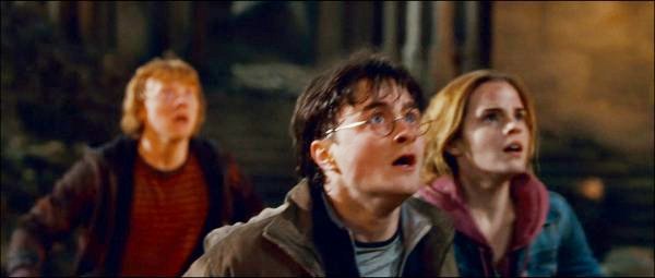 Rupert Grint, Daniel Radcliffe and Emma Watson in Warner Bros. Pictures' Harry Potter and the Deathly Hallows: Part I (2010)