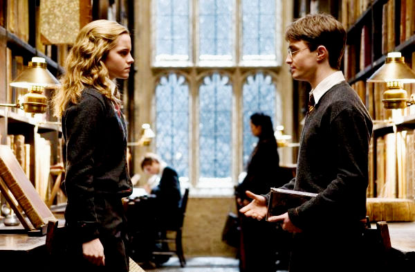 Emma Watson stars as Hermione Granger and Daniel Radcliffe stars as Harry Potter in Warner Bros Pictures' Harry Potter and the Half-Blood Prince (2009)