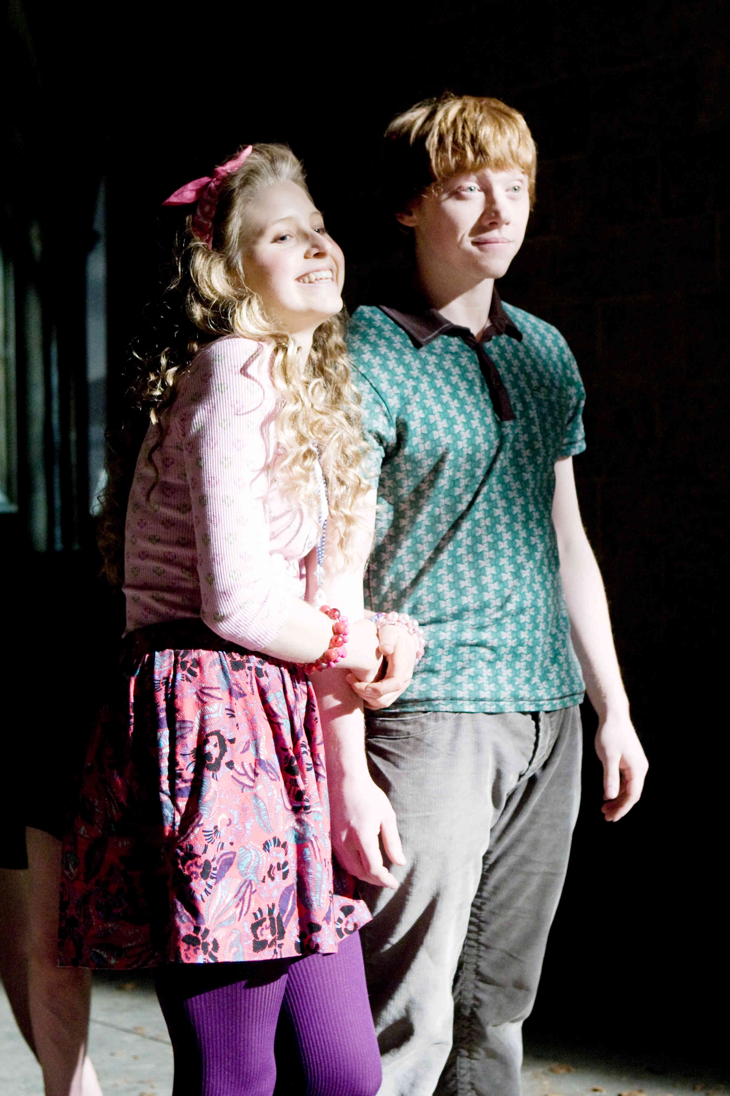 Jessie Cave stars as Lavender Brown and Rupert Grint stars as Ron Weasley in Warner Bros Pictures' Harry Potter and the Half-Blood Prince (2009)