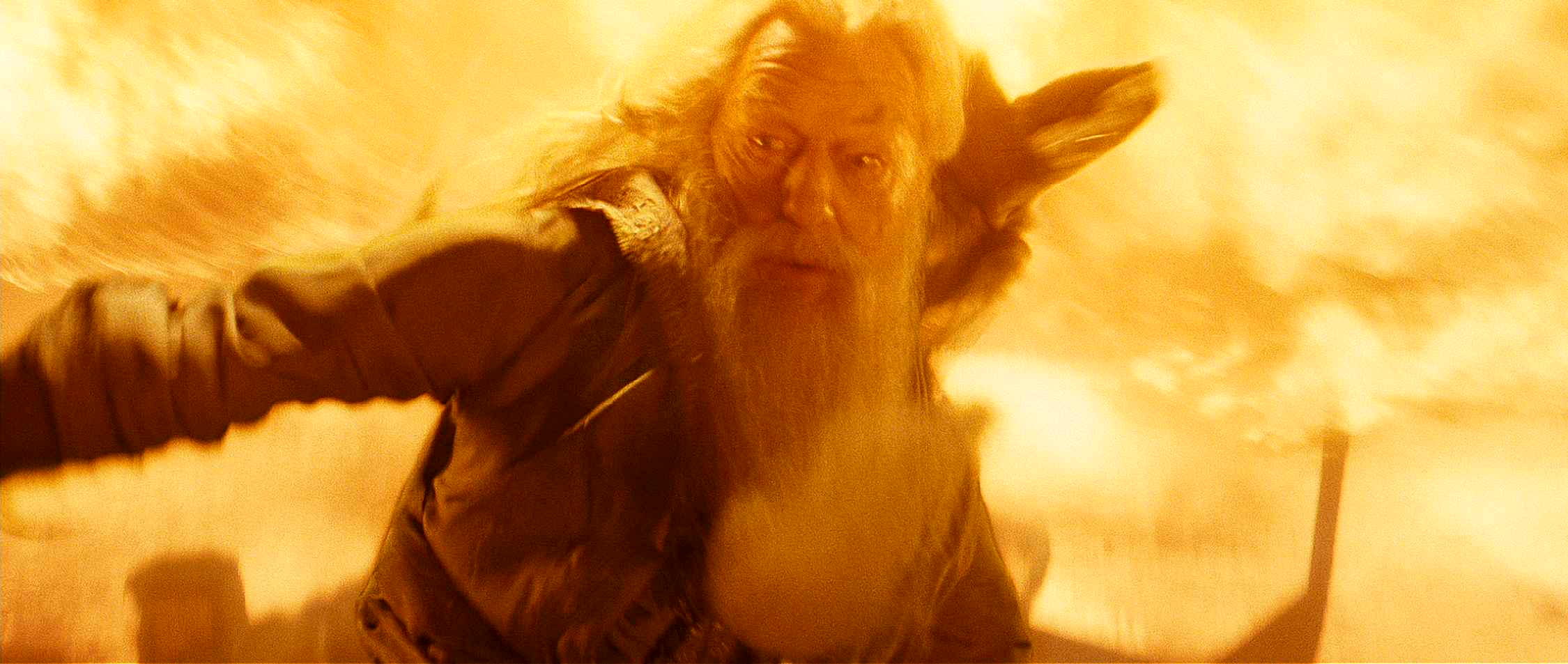 Michael Gambon stars as Albus Dumbledore in Warner Bros Pictures' Harry Potter and the Half-Blood Prince (2009)