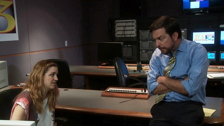 Abby Elliot stars as Monica  and Ed Helms stars as Barry in Millennium Entertainment's High Road (2012)