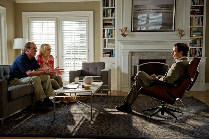 Tommy Lee Jones, Meryl Streep and Steve Carell in Columbia Pictures' Hope Springs (2012). Photo credit by Barry Wetcher.