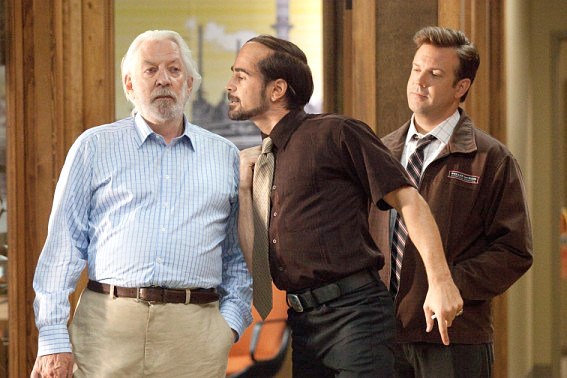 Donald Sutherland, Colin Farrell and Jason Sudeikis in Warner Bros. Pictures' Horrible Bosses (2011)