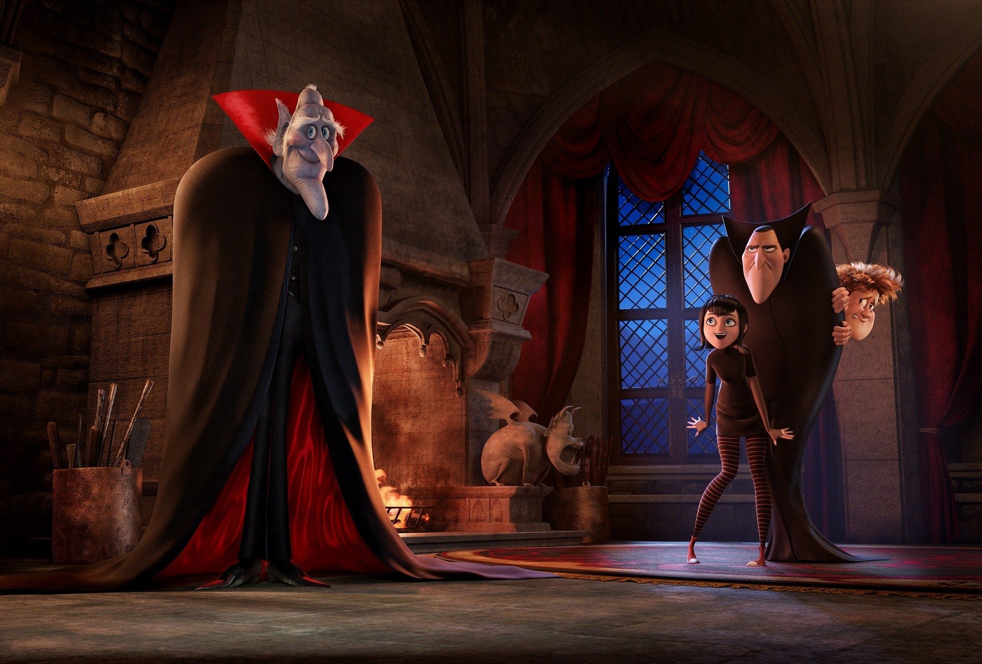 Vlad, Mavis, Dracula and Jonathan in Columbia Pictures' Hotel Transylvania 2 (2015)