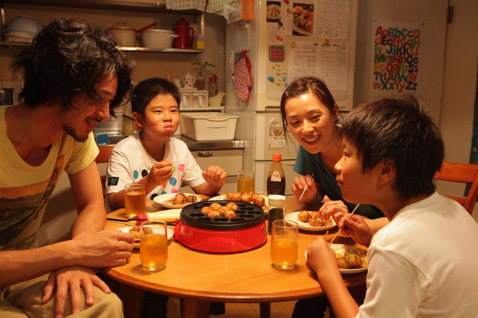 Jo Odagiri, Ohshiro Maeda, Nene Ohtsuka and Koki Maeda in Magnolia Pictures' I Wish (2012)