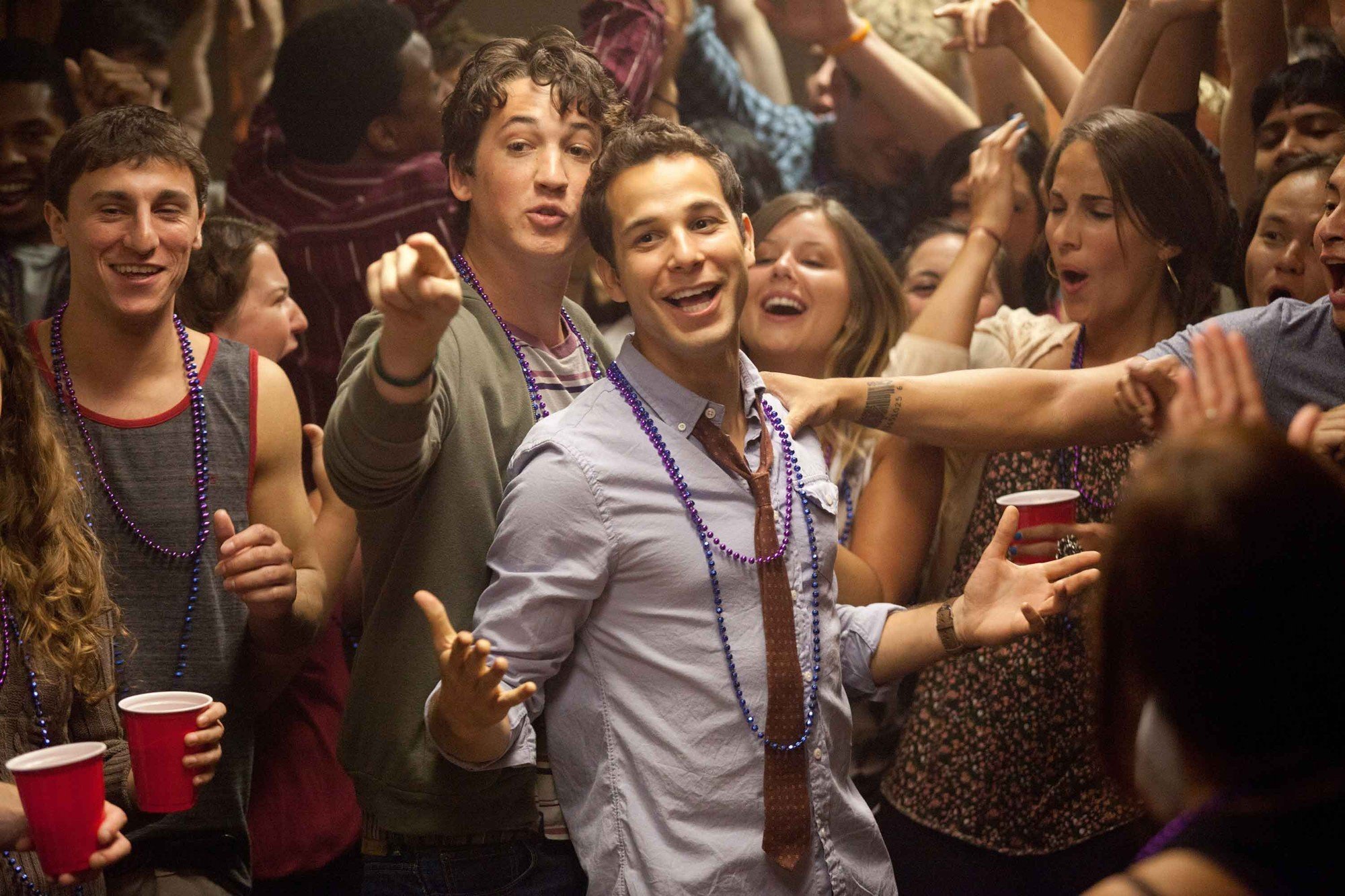 Miles Teller stars as Miller and Skylar Astin stars as Casey in Relativity Media's 21 and Over (2013)