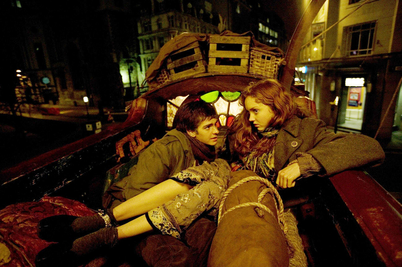 Andrew Garfield stars as Anton and Lily Cole stars as Valentina in Sony Pictures Classics' The Imaginarium of Doctor Parnassus (2009)