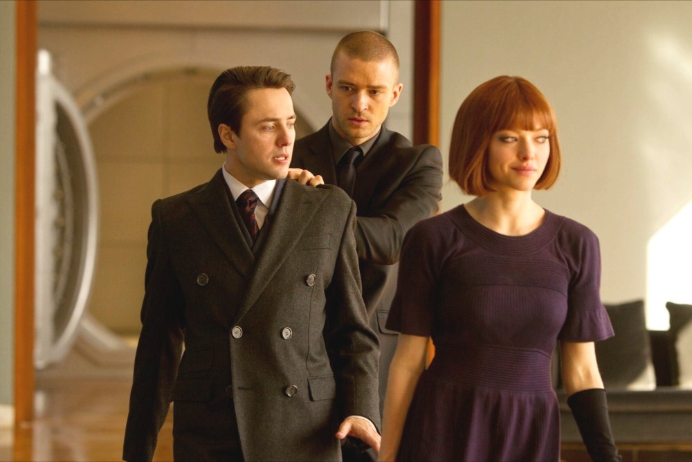 Vincent Kartheiser, Justin Timberlake and Amanda Seyfried in 20th Century Fox's In Time (2011)