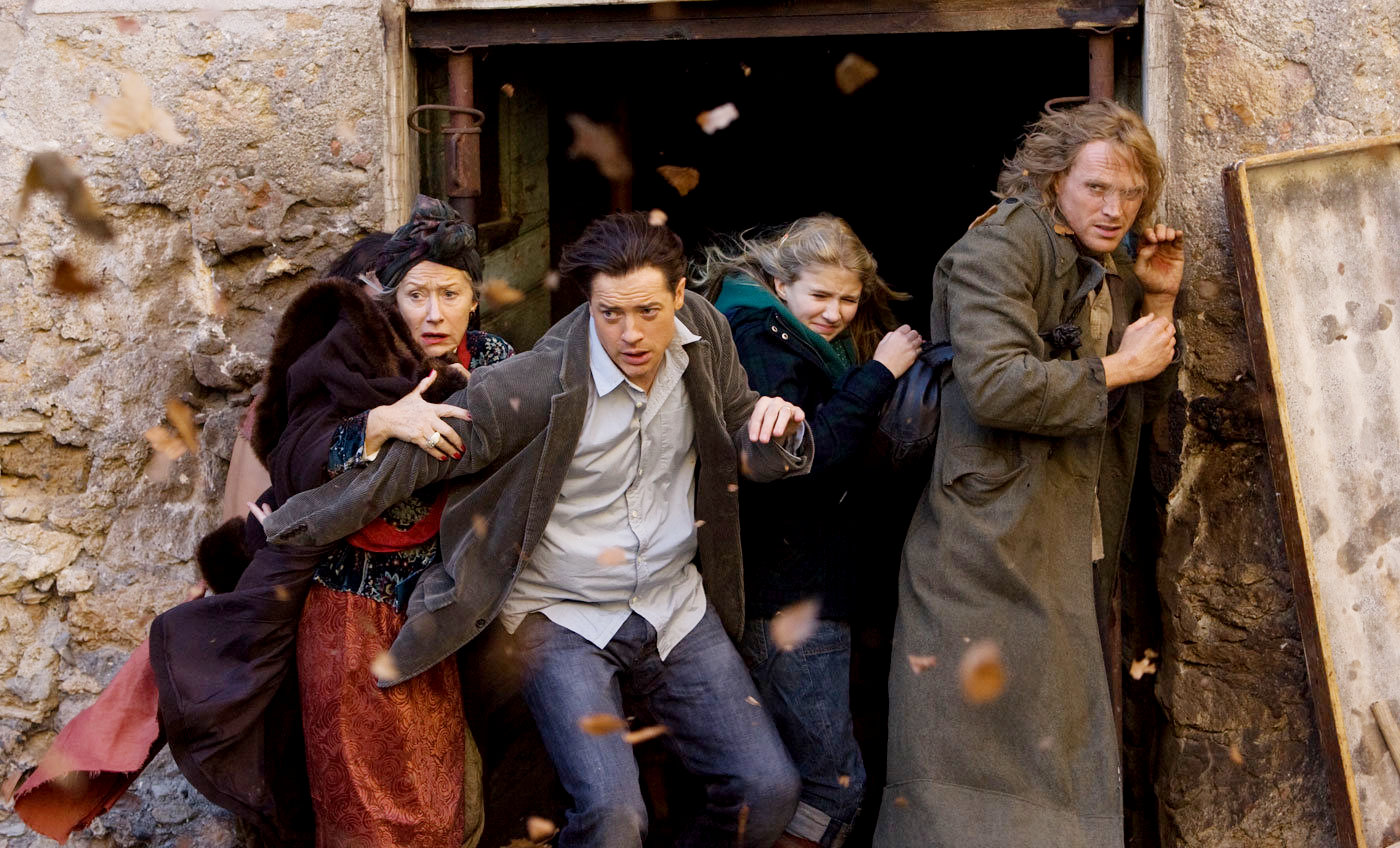 Helen Mirren, Brendan Fraser, Eliza Bennett and Paul Bettany in New Line Cinema's Inkheart (2009)