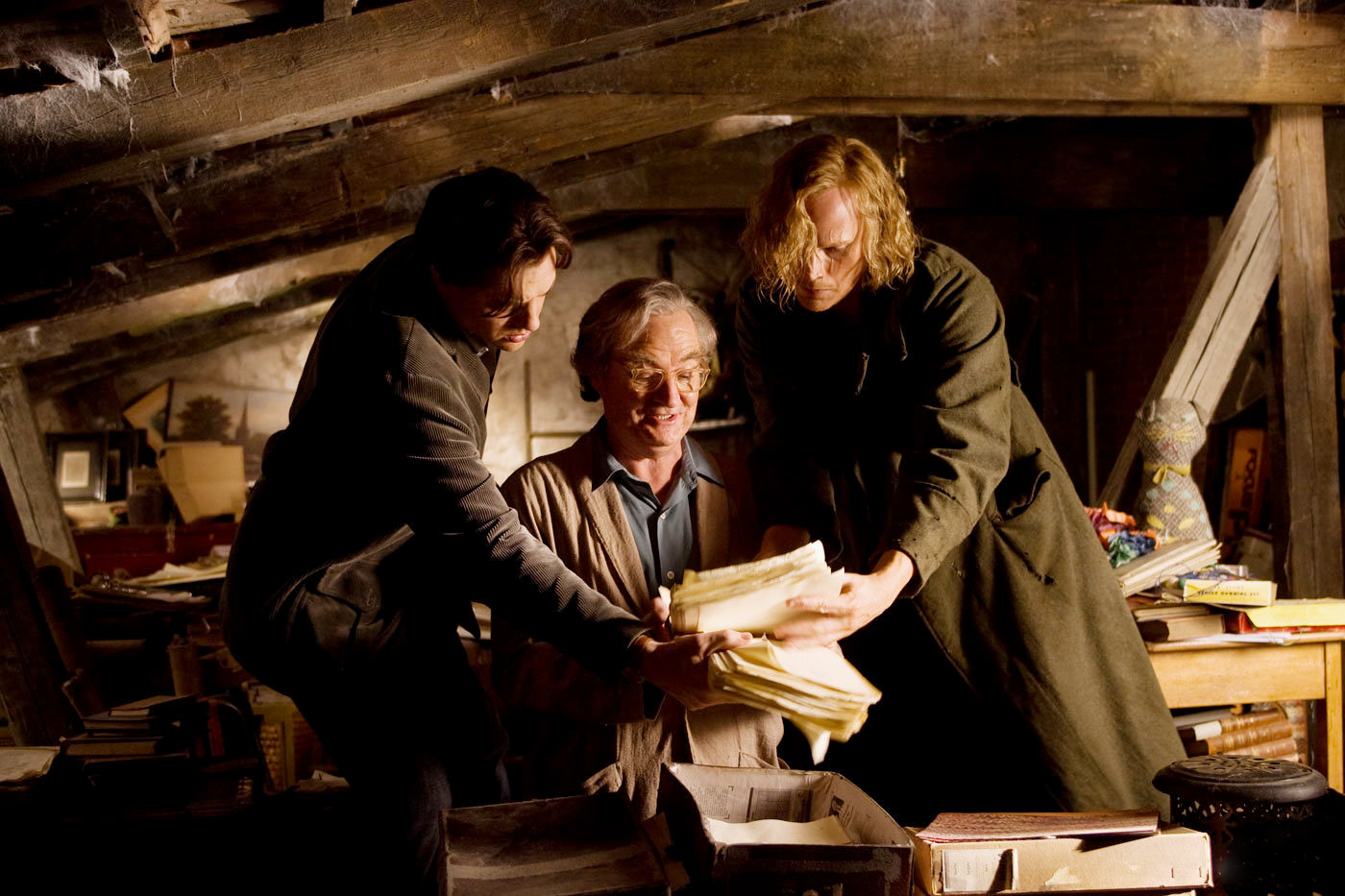 Brendan Fraser, Jim Broadbent and Paul Bettany in New Line Cinema's Inkheart (2009)