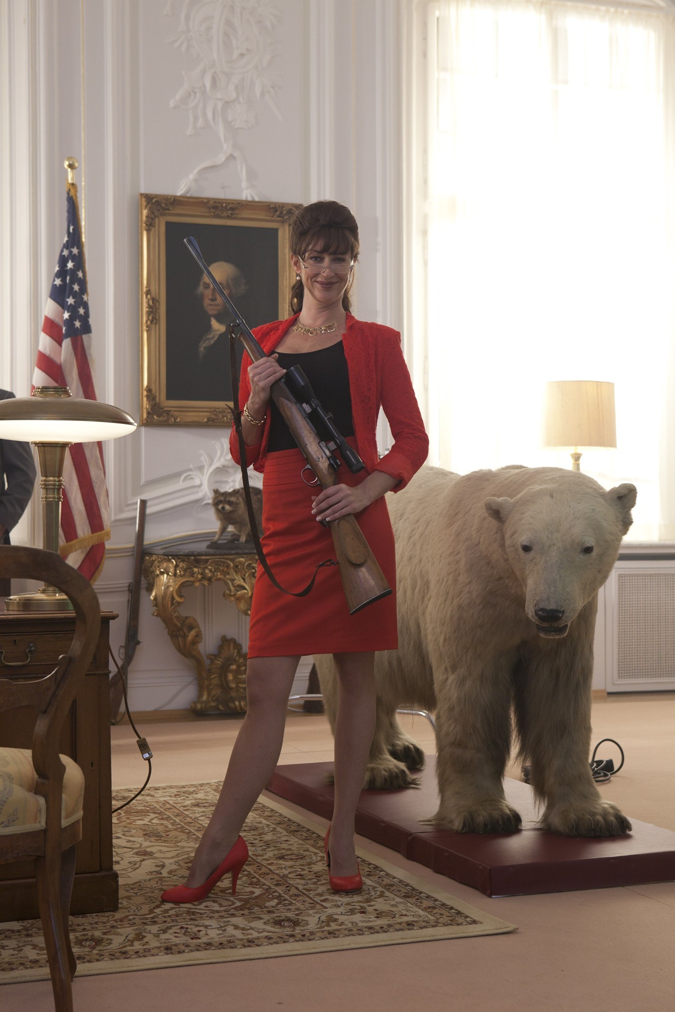 Stephanie Paul stars as President of the United States in Entertainment One's Iron Sky (2012)
