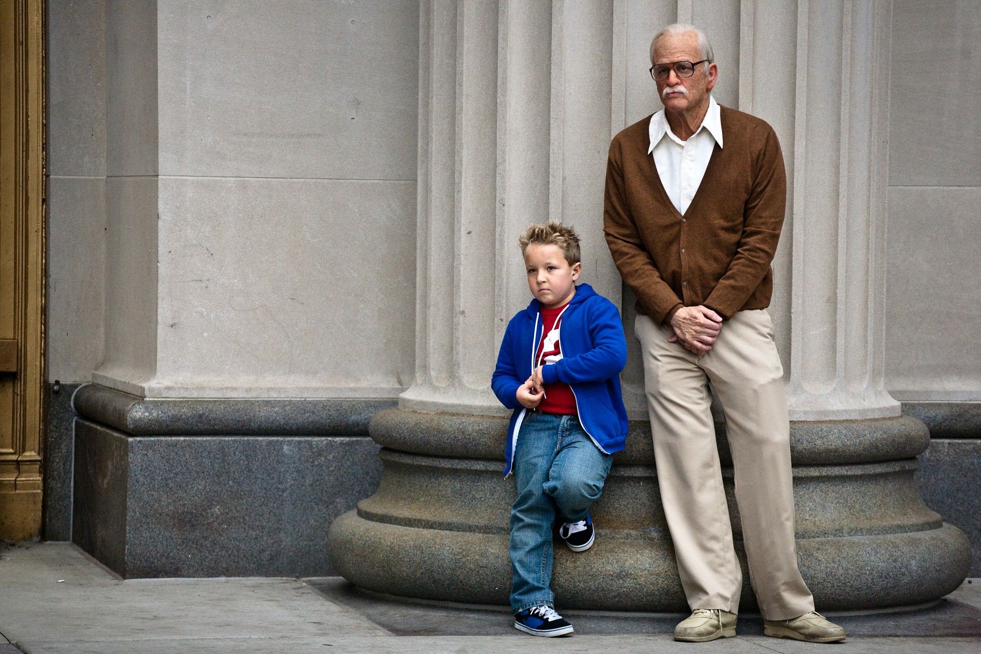 Jackson Nicoll stars as Billy and Johnny Knoxville stars as Irving Zisman in Paramount Pictures' Jackass Presents: Bad Grandpa (2013)
