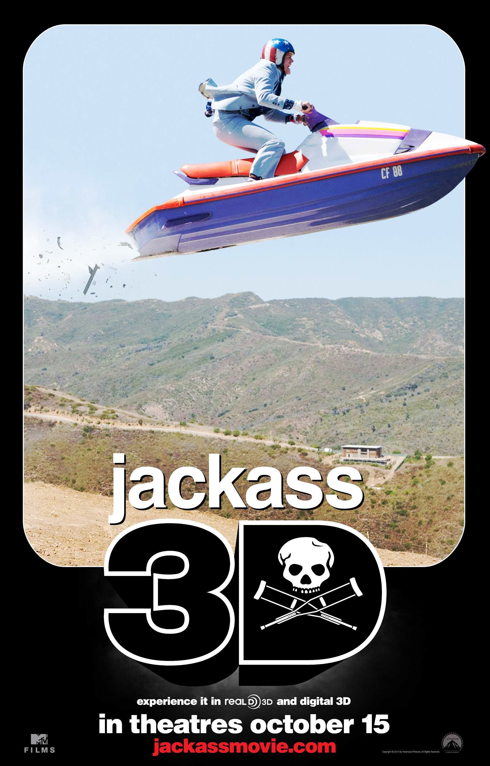 Poster of Paramount Pictures' Jackass 3D (2010)
