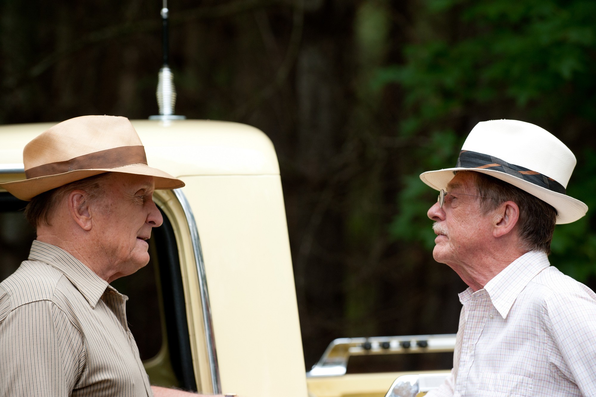 Robert Duvall stars as Jim Caldwell and John Hurt stars as Kingsley Bedford in Anchor Bay Films' Jayne Mansfield's Car (2013)