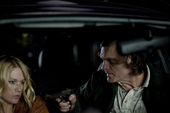 January Jones stars as Laura Gerard and Wayne Pere stars as cancer in Anchor Bay Films' Seeking Justice (2012)