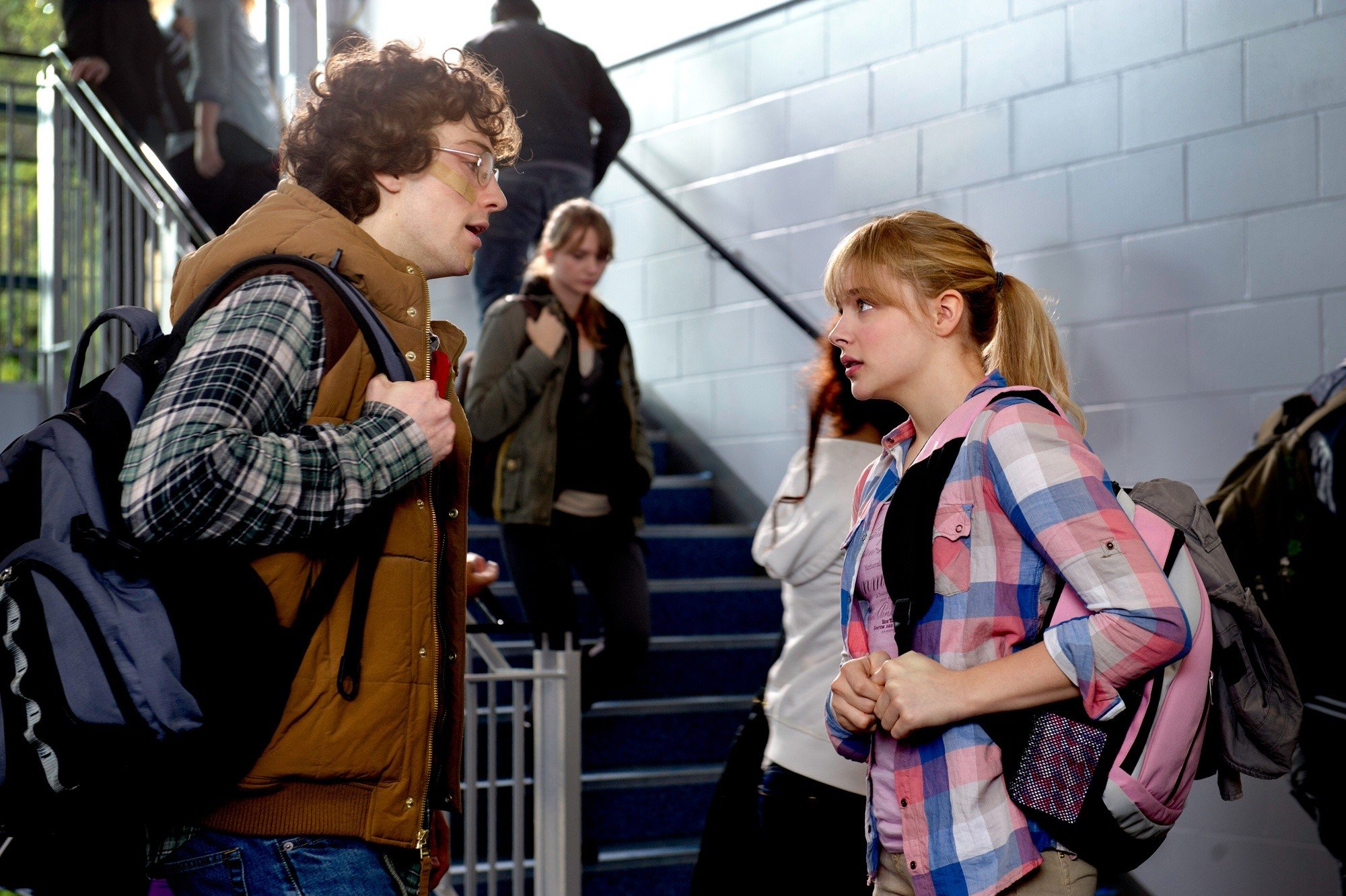 Aaron Johnson stars as Dave Lizewski and Chloe Moretz stars as Mindy Macready in Universal Pictures' Kick-Ass 2 (2013)