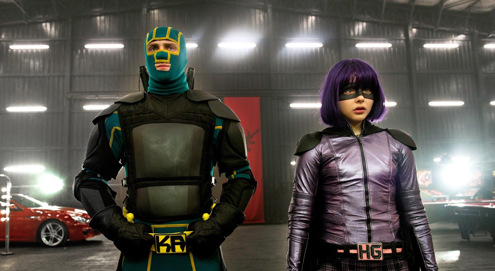 Aaron Johnson stars as Dave Lizewski and Chloe Moretz stars as Mindy Macready in Universal Pictures' Kick-Ass 2 (2013)