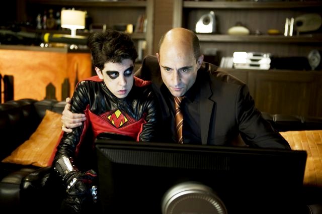 Christopher Mintz-Plasse stars as Red Mist and Mark Strong stars as Frank D'Amico in Lionsgate Films' Kick-Ass (2010)
