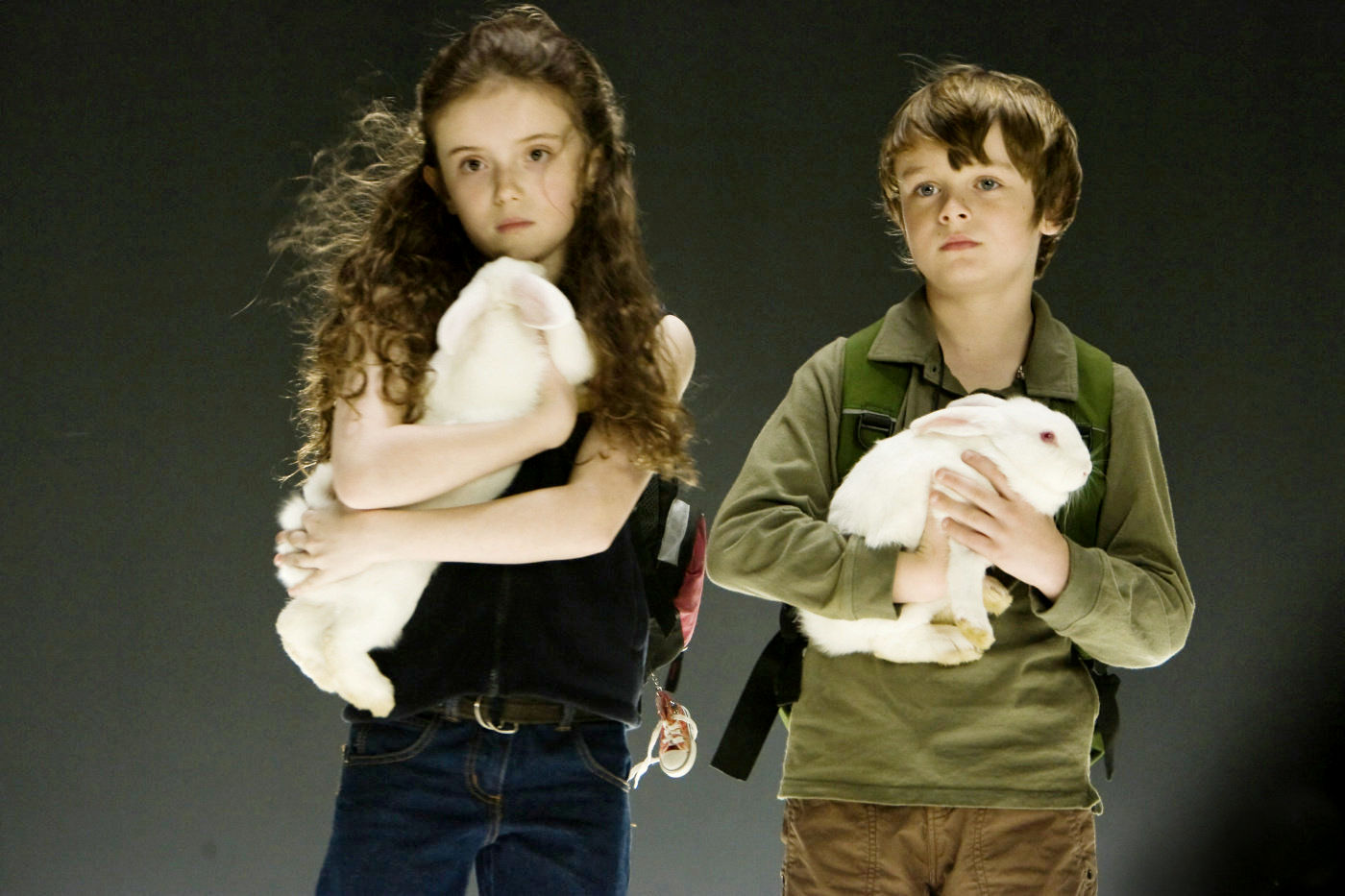Lara Robinson stars as Lucinda / Abby and Chandler Canterbury stars as Caleb in Summit Entertainment's Knowing (2009)