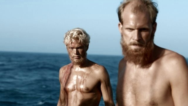 Jakob Oftebro stars as Torstein Raaby and Gustaf Skarsgard stars as Bengt Danielsson in The Weinstein Company Kon-Tiki (2013)