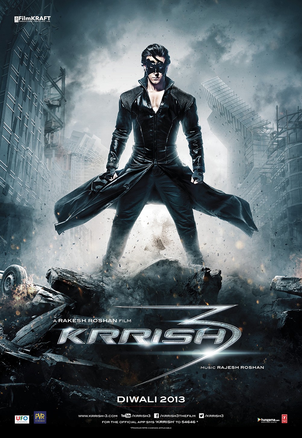 Poster of Filmkraft Productions' Krrish 3 (2013)