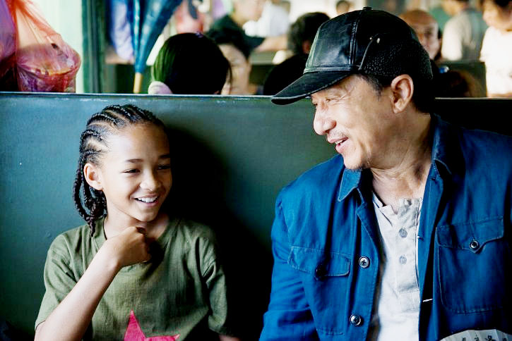 Jaden Smith stars as Dre Parker and Jackie Chan stars as Mr. Han in Columbia Pictures' The Karate Kid (2010)