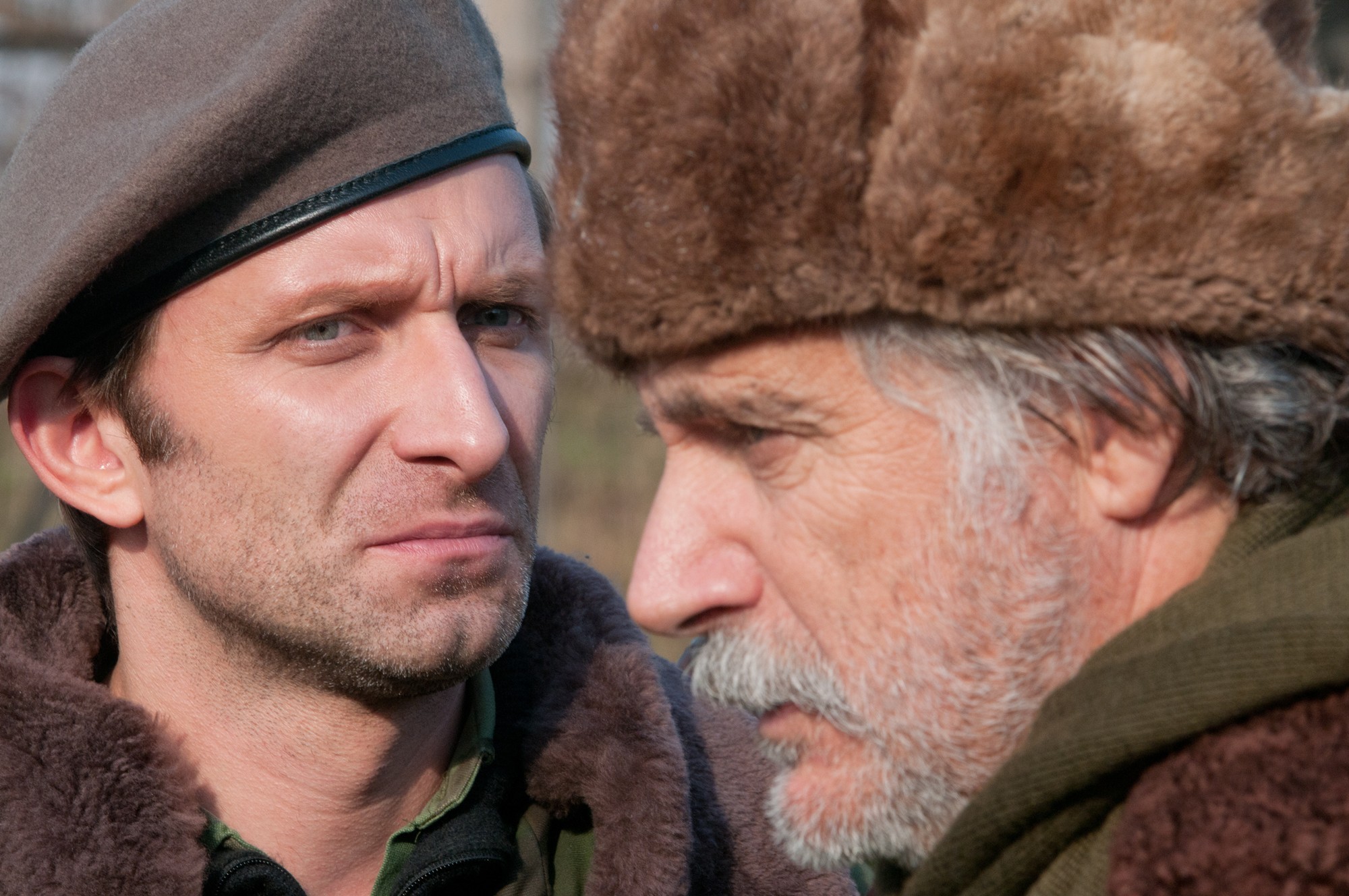 Goran Kostic stars as Danijel and Rade Serbedzija stars as Nebojsa in In the Land of Blood and Honey (2011). Photo credit by Dean Semler.