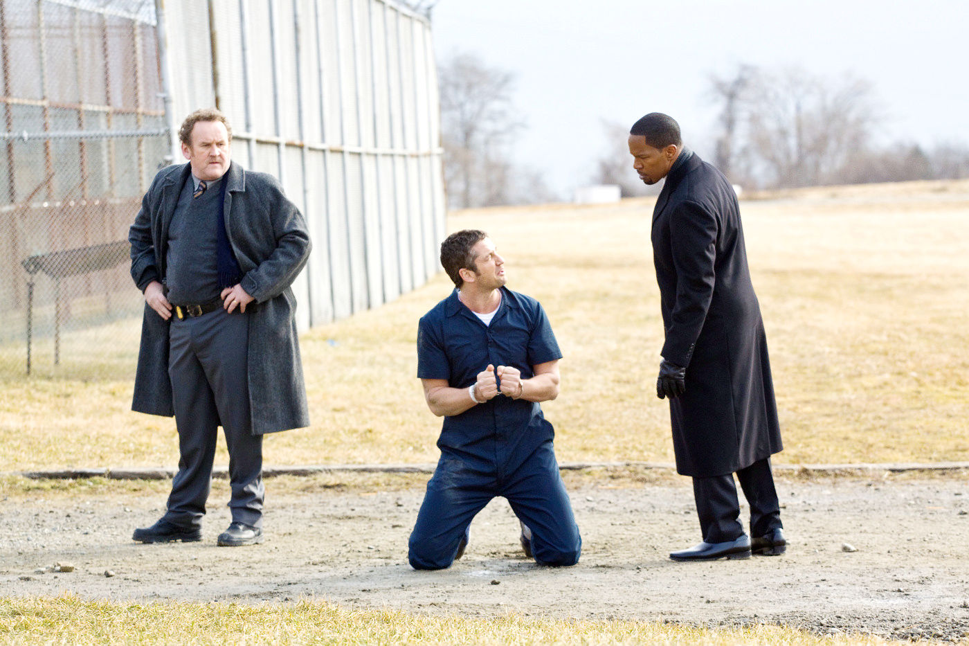 Colm Meaney, Gerard Butler and Jamie Foxx in Overture Films' Law Abiding Citizen (2009)