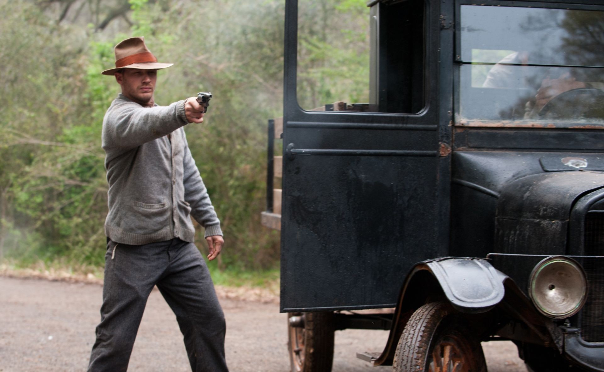 Tom Hardy stars as Forrest Bondurant in The Weinstein Company's Lawless (2012). Photo credit by Richard Foreman.