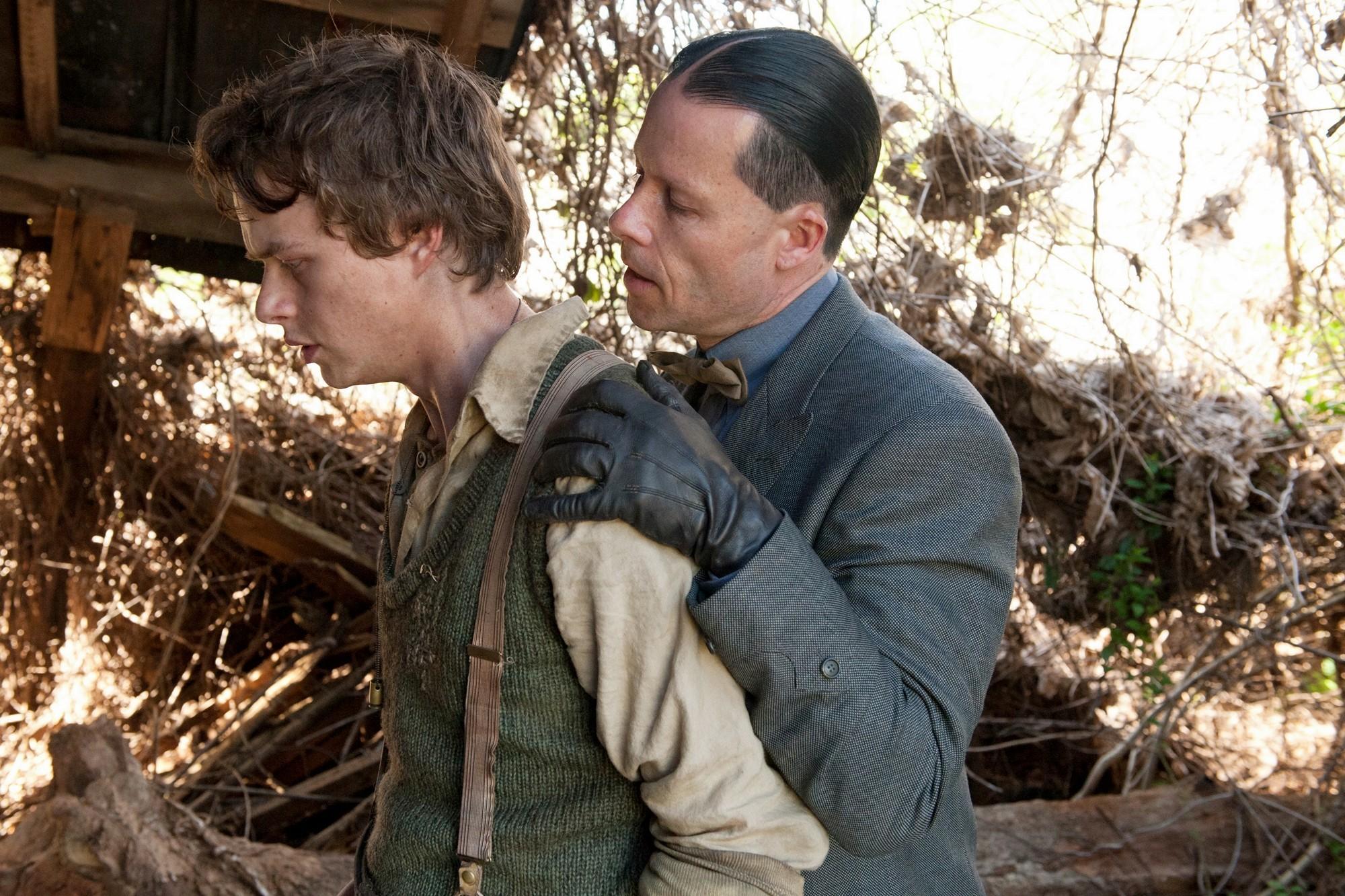 Dane DeHaan stars as Cricket Pate and Guy Pearce stars as Special Agent Charlie Rakes in The Weinstein Company's Lawless (2012)