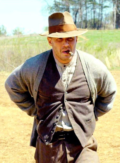 Tom Hardy stars as Forrest Bondurant in The Weinstein Company's Lawless (2012)