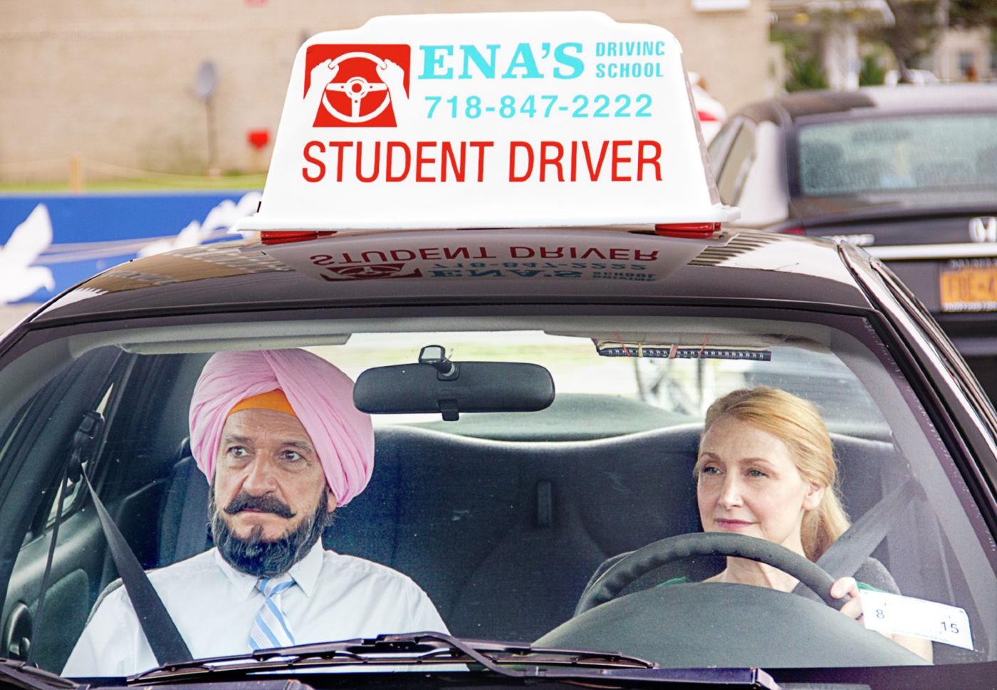 Ben Kingsley stars as Darwan and Patricia Clarkson stars as Wendy in Broad Green Pictures' Learning to Drive (2015)