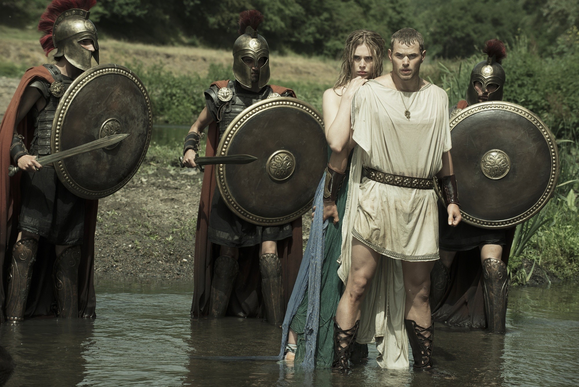 Gaia Weiss stars as Hebe and Kellan Lutz stars as Hercules in Summit Entertainment's The Legend of Hercules (2014)