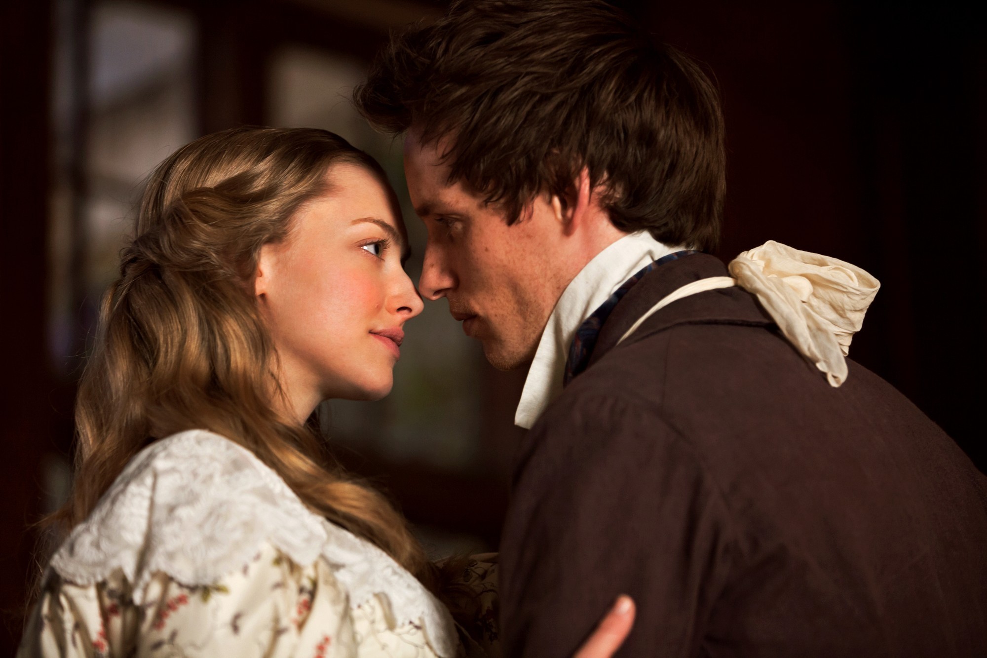 Amanda Seyfried stars as Cosette and Eddie Redmayne stars as Marius in Universal Pictures' Les Miserables (2012)