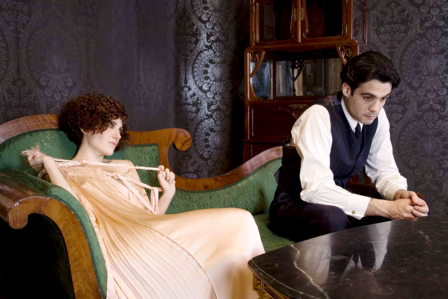 Marina Gatell stars as Margarita and Javier Beltran stars as Federico Garcia Lorca in Regent Releasing's Little Ashes (2009)