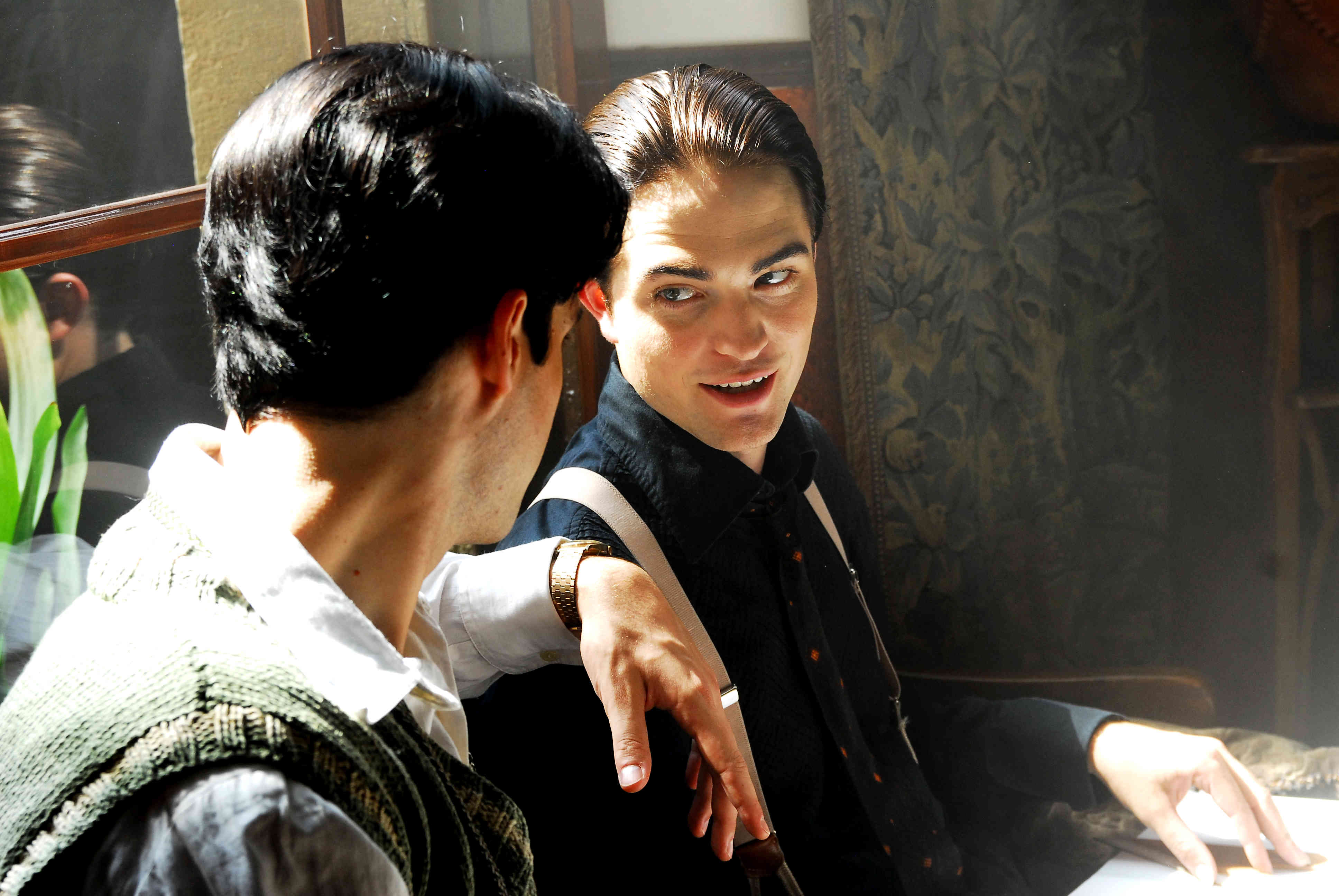 Javier Beltran stars as Federico Garcia Lorca and Robert Pattinson stars as Salvador Dali in Regent Releasing's Little Ashes (2009)