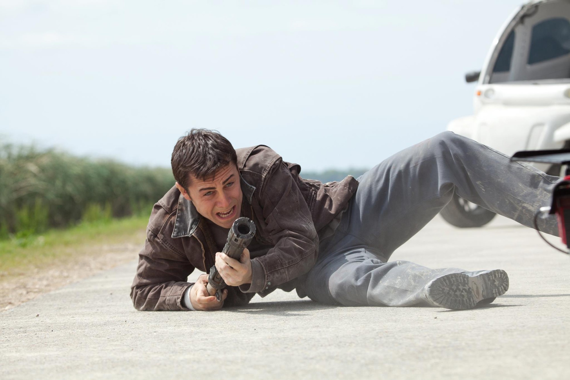 Joseph Gordon-Levitt stars as Joe in TriStar Pictures' Looper (2012)