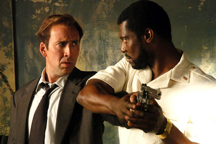 Nicolas Cage and Eamonn Walker in Lions Gate Films' Lord of War (2005)