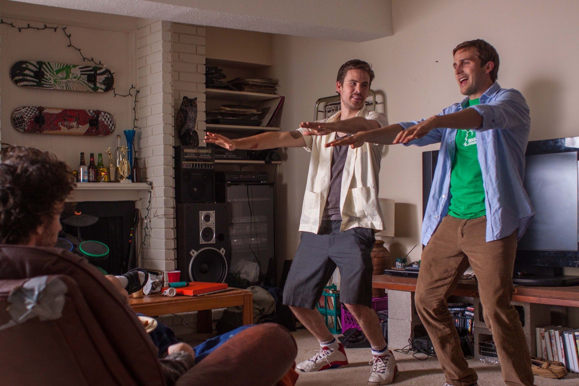 Zach Cregger stars as Jeff and Michael Stahl-David stars as Stan in Tribeca Film's Love & Air Sex (2014)