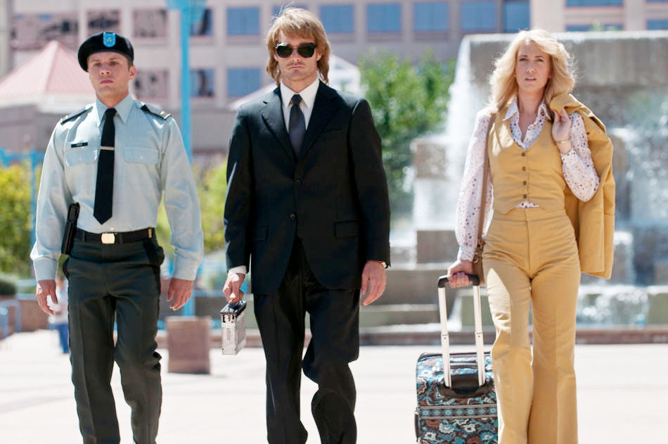 Ryan Phillippe, Will Forte and Kristen Wiig in Rogue Pictures' MacGruber (2010). Photo credit by Greg Peters.